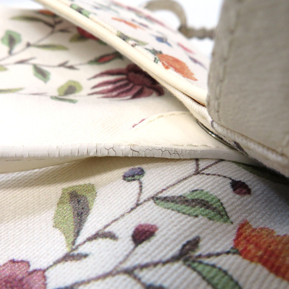 DIOR Saddle Bag White Floral Flower - Picture 8 of 9